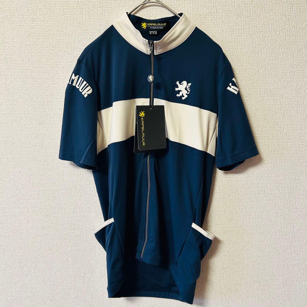■新品■ おまけ付　カペルミュール　サイクルジャージ Mサイズ 半袖　ネイビー