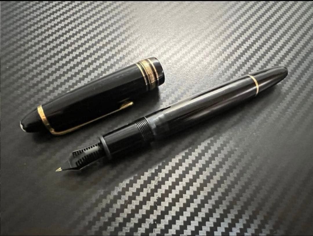 モンブラン マイスターシュテュック 14C 全金 万年筆 EF 極細字 146