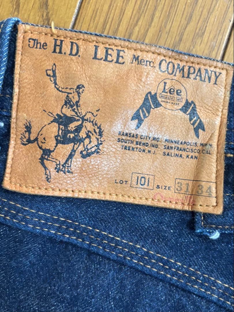 Lee 01101 1928年　復刻　日本製　デニムジーンズ　シンチバック