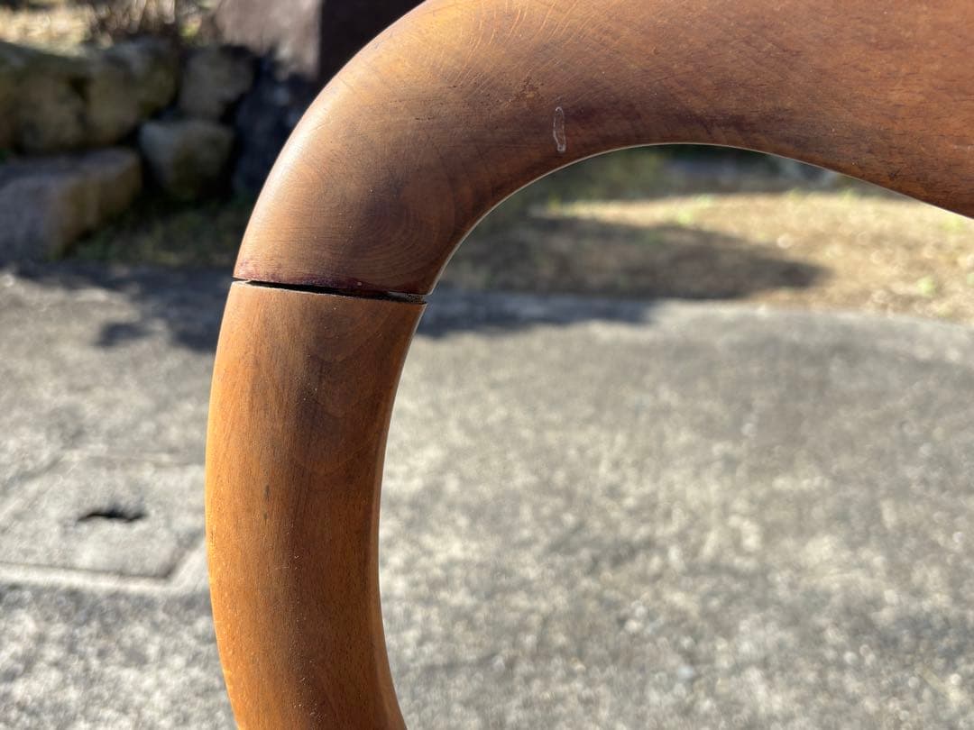 バルーンバック アンティーク チェア 木製 鋲打 椅子 古家具 古道具