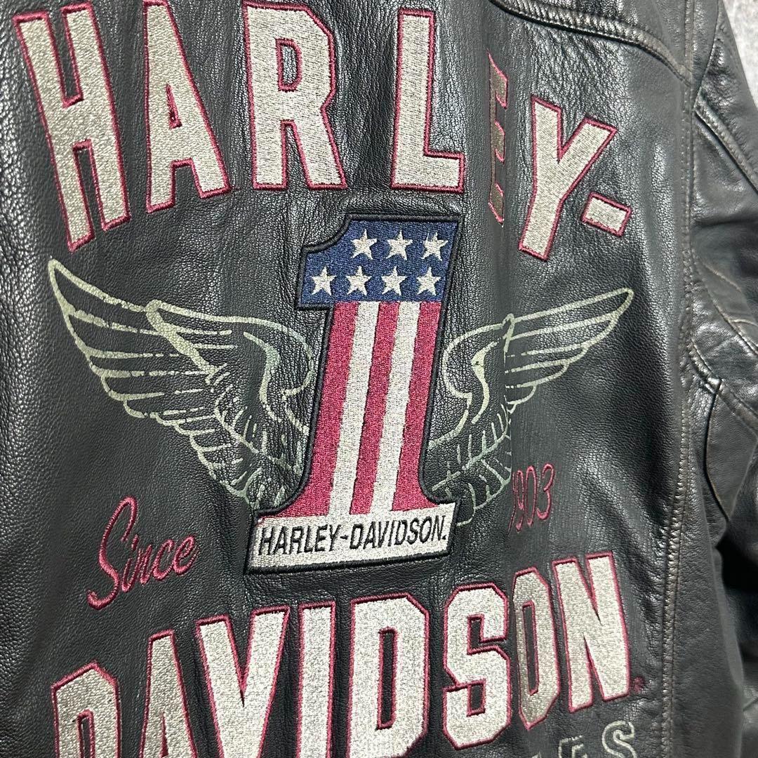 B*N様 ⭐️90s⭐️HARLEY DAVIDSON 山羊革　ライダースジャケ