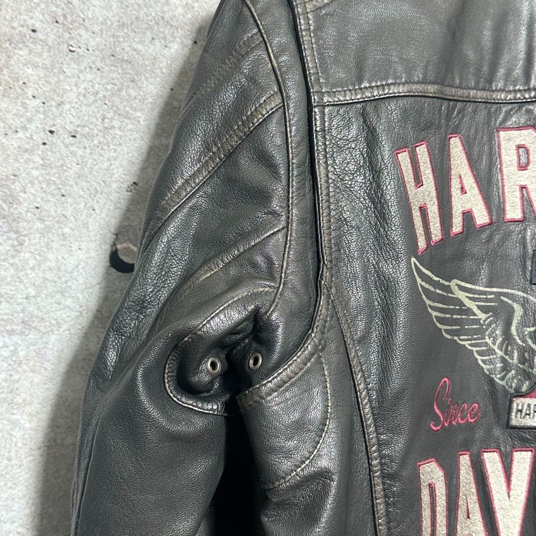 B*N様 ⭐️90s⭐️HARLEY DAVIDSON 山羊革　ライダースジャケ