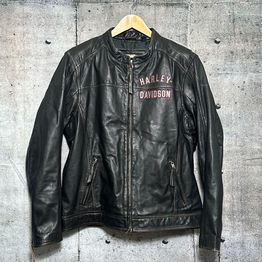 B*N様 ⭐️90s⭐️HARLEY DAVIDSON 山羊革　ライダースジャケ