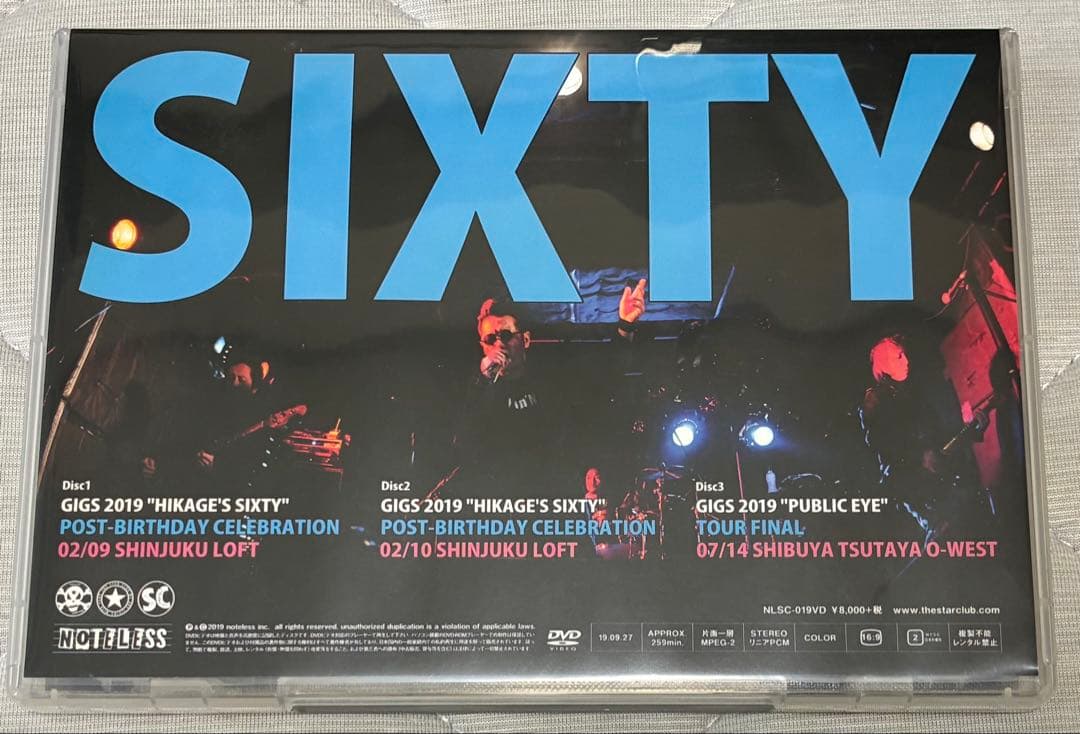 THE STAR CLUB / SIXTY スタークラブ DVD 3枚組