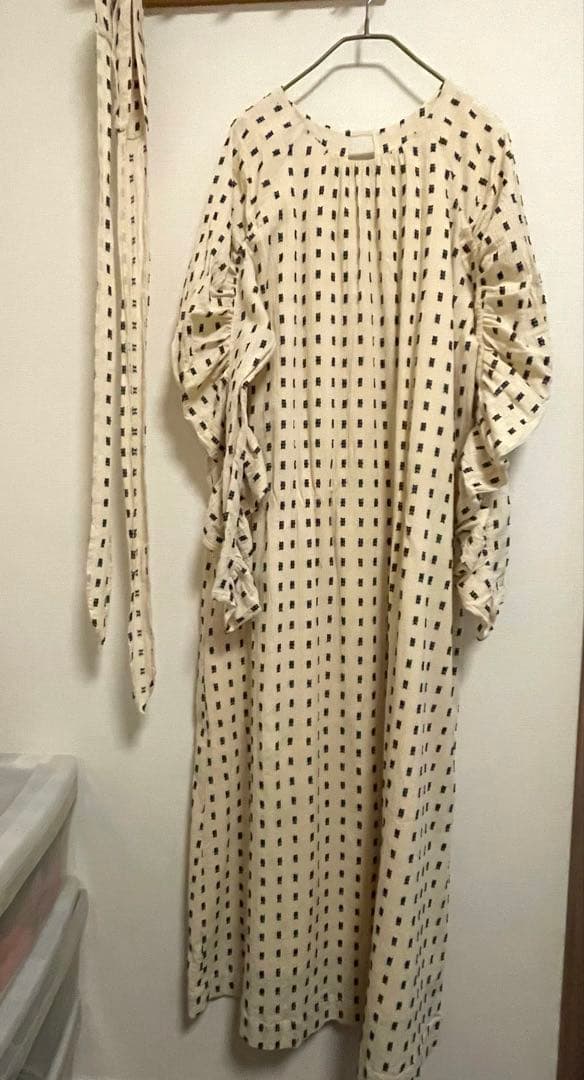 サラマリカ ワンピース　Cotton Cut Jqd Gather Dress