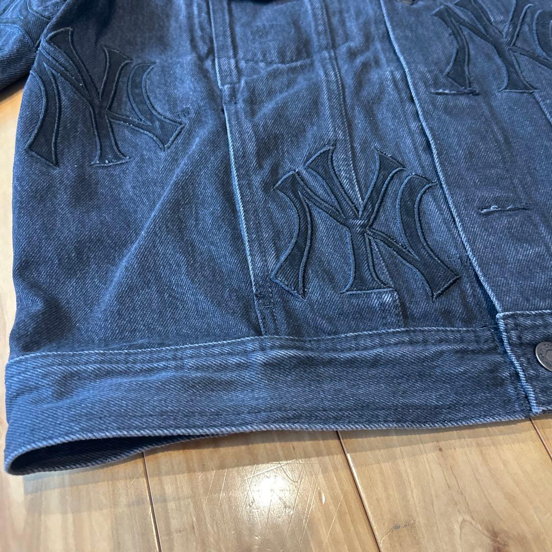 Supreme Yankees エンボス デニム ジャケット S