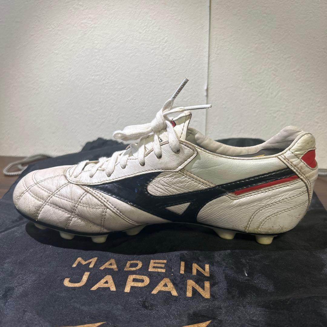ミズノ モレリア II JAPAN/クロスステッチ(ホワイト×ブラック)24cm