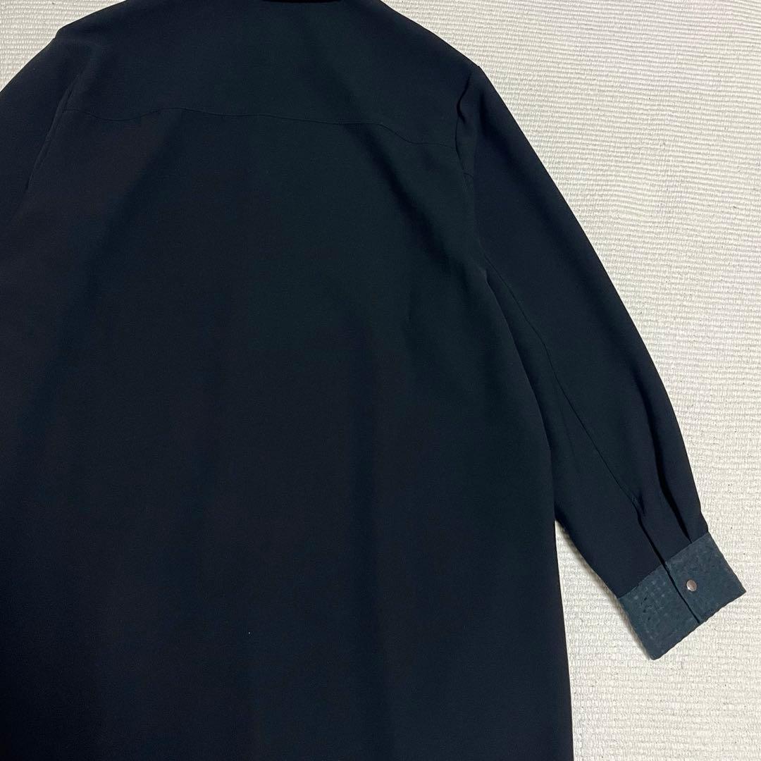 SUM1 STYLE スミスタイル　シャツワンピース　丸襟　銀釦　イアパピヨネ