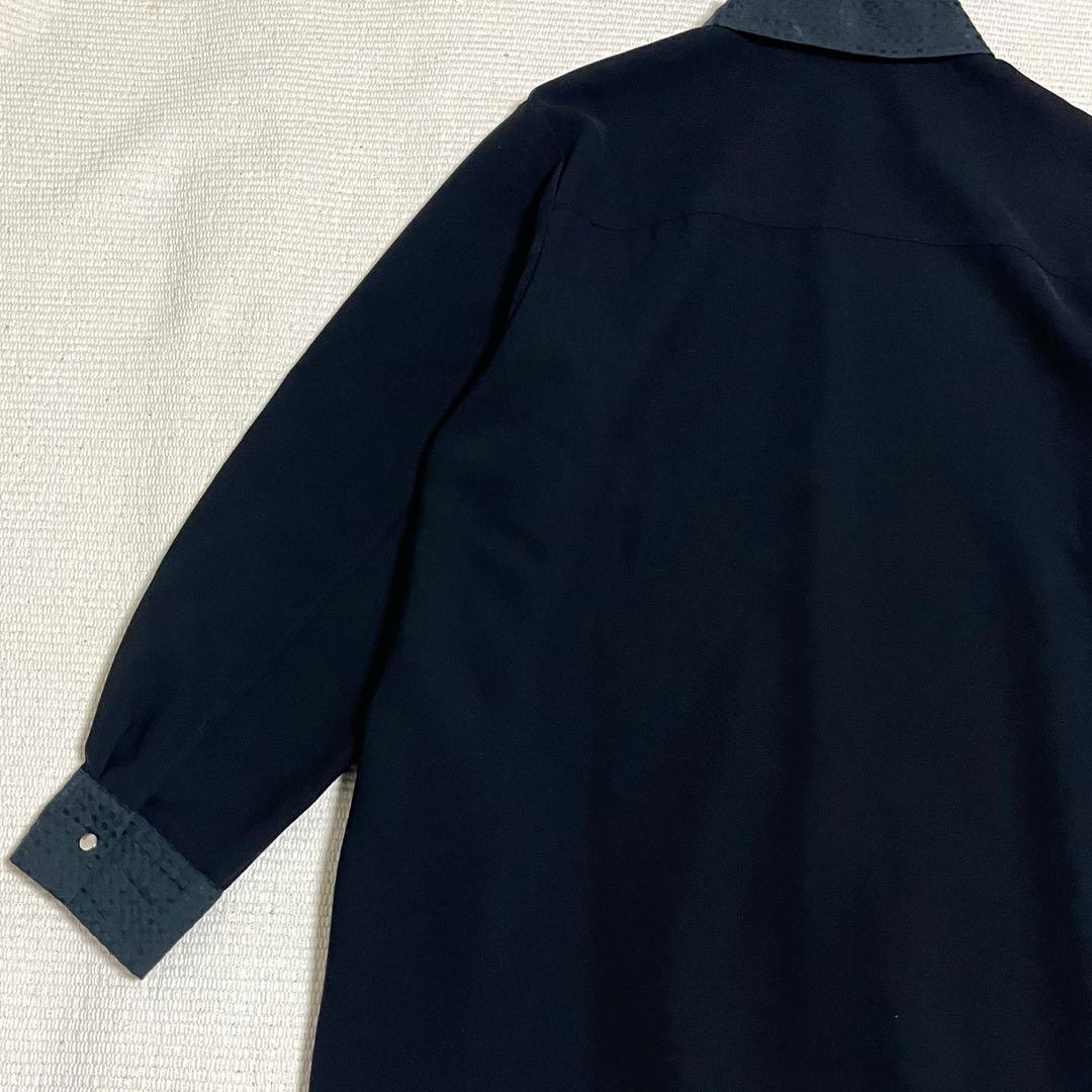 SUM1 STYLE スミスタイル　シャツワンピース　丸襟　銀釦　イアパピヨネ