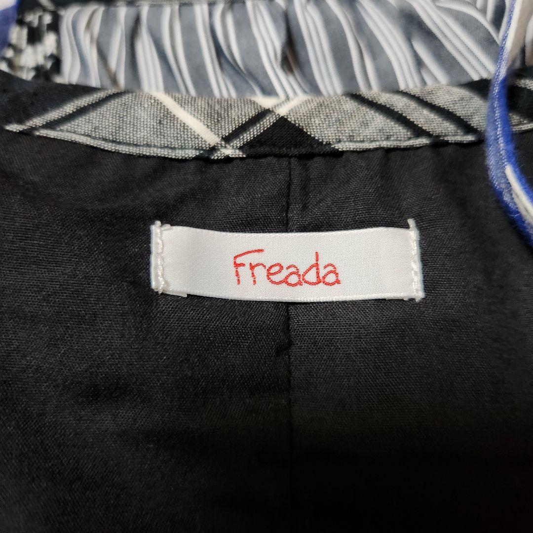 Freada パッチワーク三段ティアード キャミドレス　キャミロングワンピース