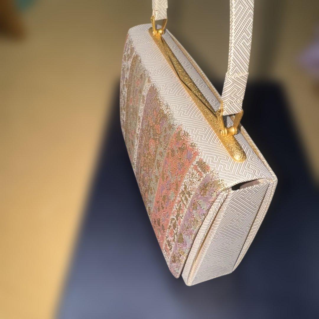 キンワシ印のゴールドカラー草履バッグセット