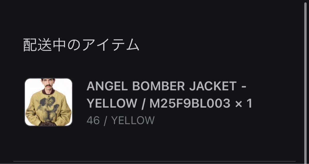 【MASU】ANGEL BOMBER JACKET - YELLOW 46