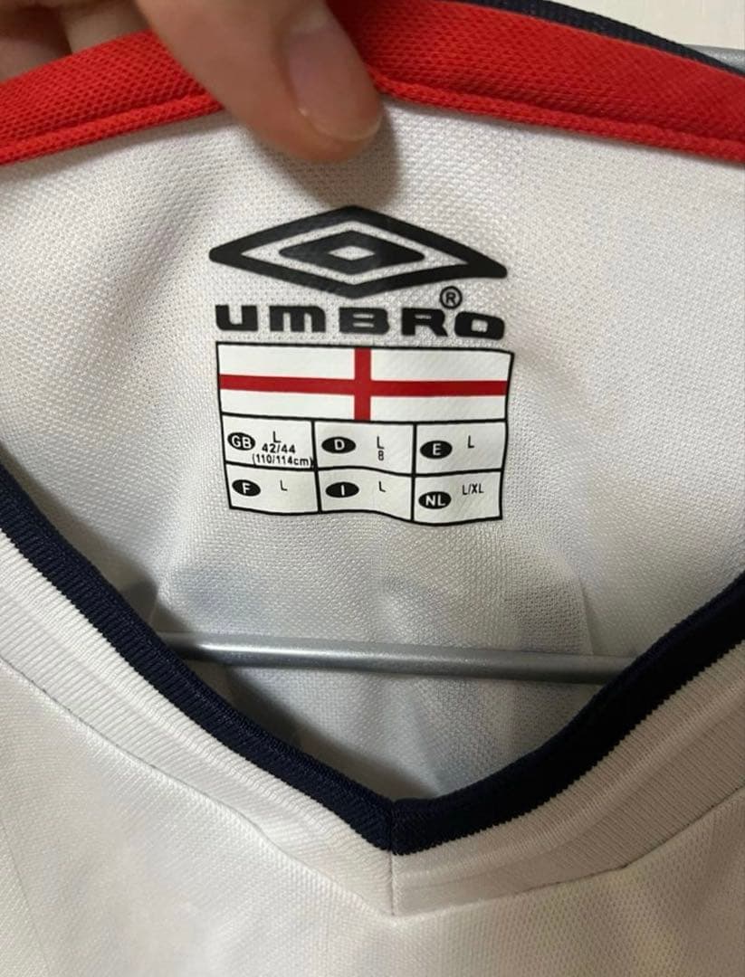 日韓W杯 イングランド代表 7番BECKHAM ベッカム ユニフォーム