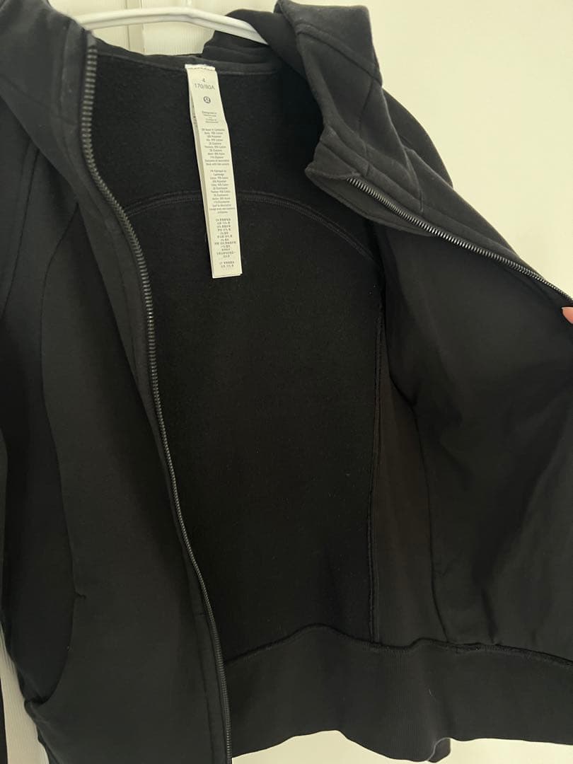 Lululemon Scuba 黒 パーカー サイズ4