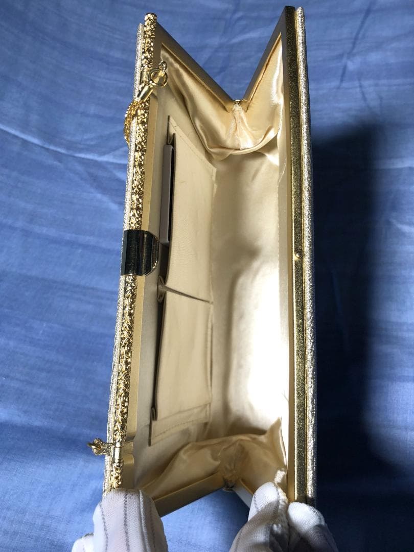 フォーマル草履・バッグセット　金色　女性Mサイズ　辻屋本店【未使用品】