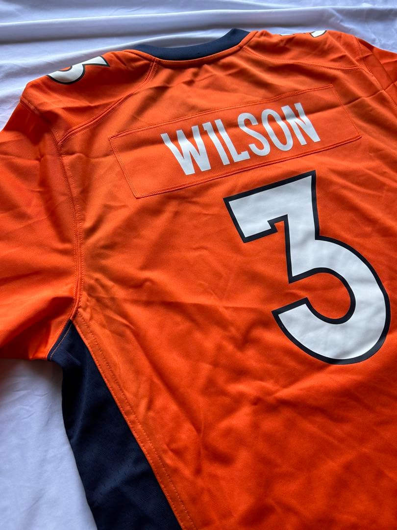 値下げ 新品未使用 L NFL ブロンコス ラッセル ウィルソン ユニフォーム