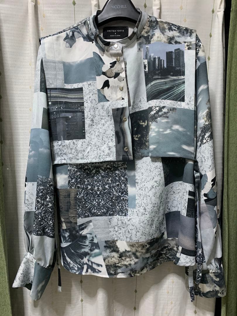 UNITED TOKYO フォトコラージュブラウス