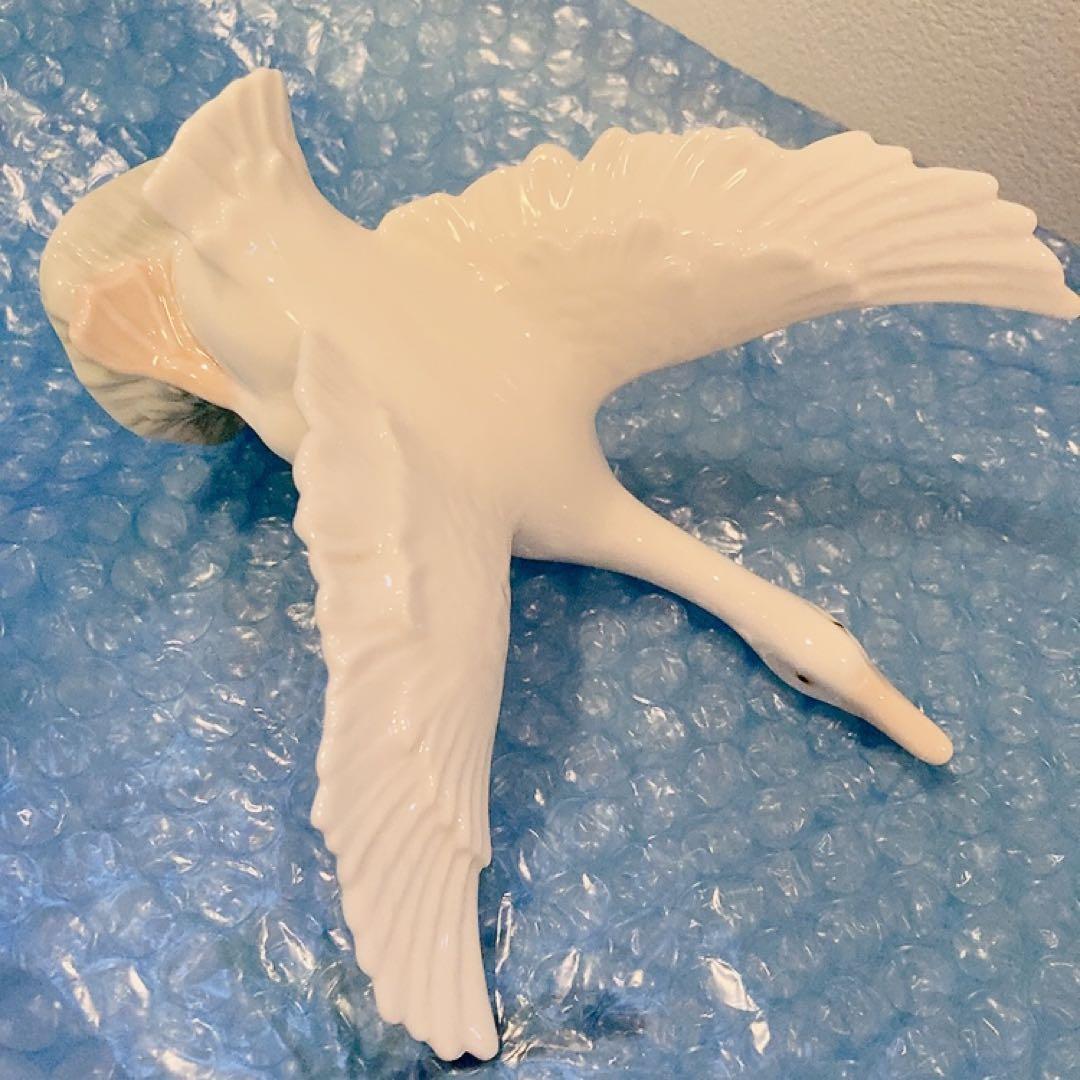 リヤドロ LLADRO 白鳥 フィギュリン 陶器 置物 正規品 刻印あり