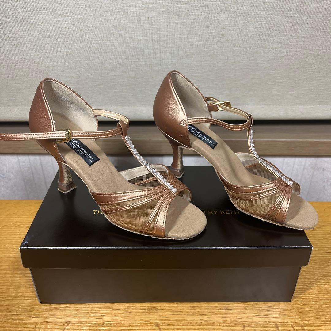 Kent dance 社交ダンス用シューズ 22.5R(cm) 箱、キャップ付き