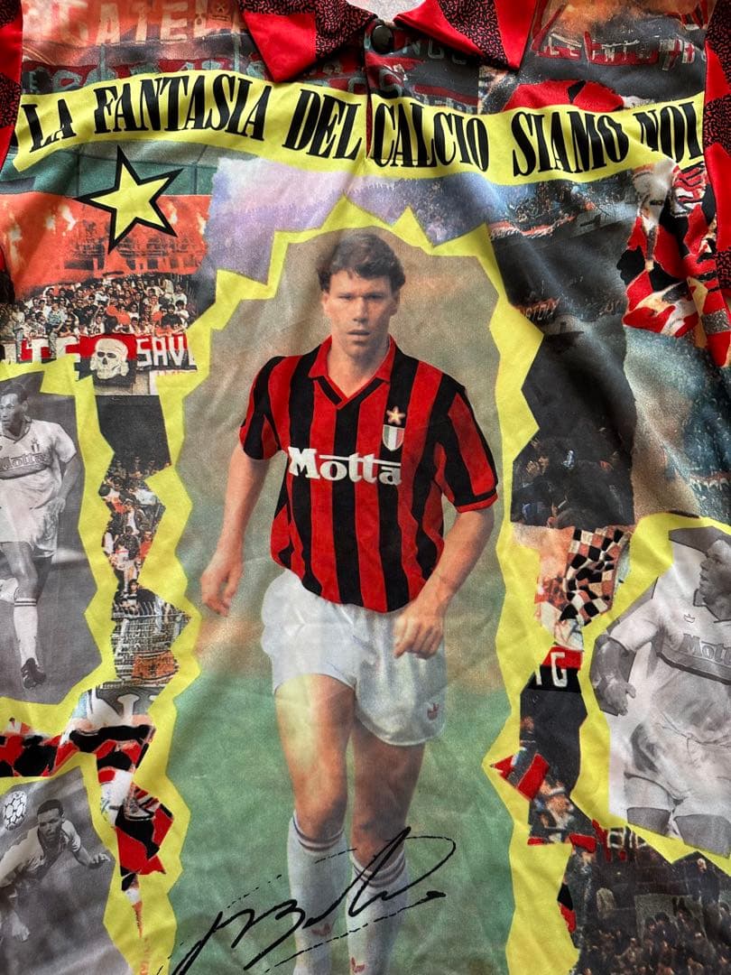 ACミラン Marco Van Basten ユニフォームシャツ ゲームシャツ