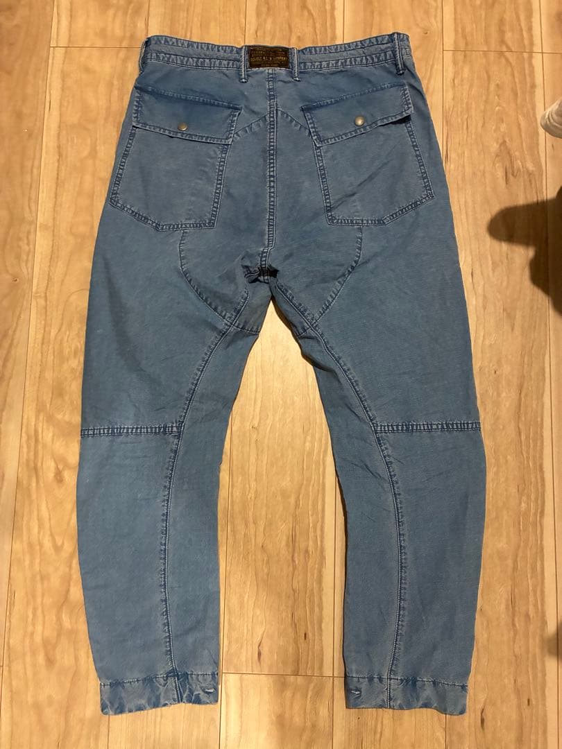 【美品】RRL INDIGO COTTON FLIGHT PANTS