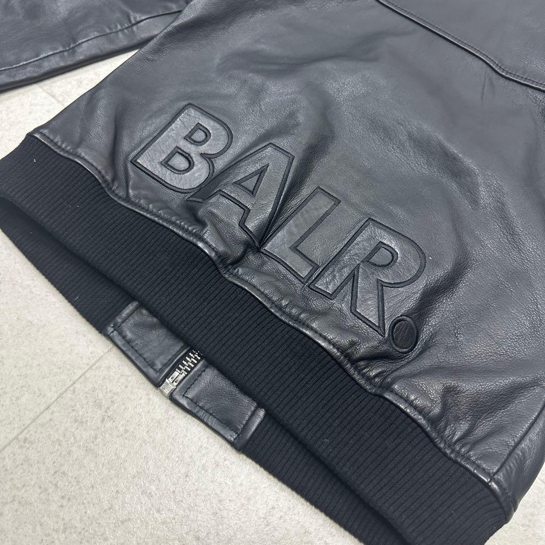 【BALR.】2way HOODED LEATHER BOMBER JACKET