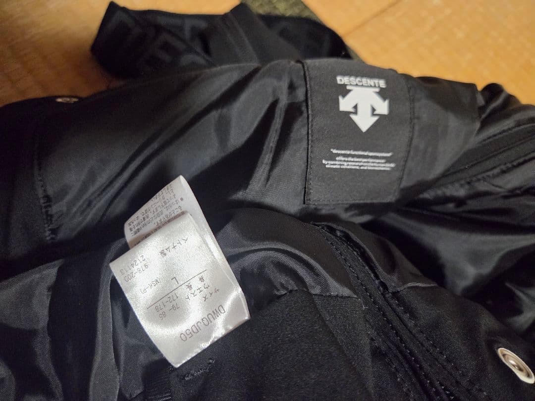 デサント　DESCENTE　スキーウエア　サイドフルジップ　サイズL