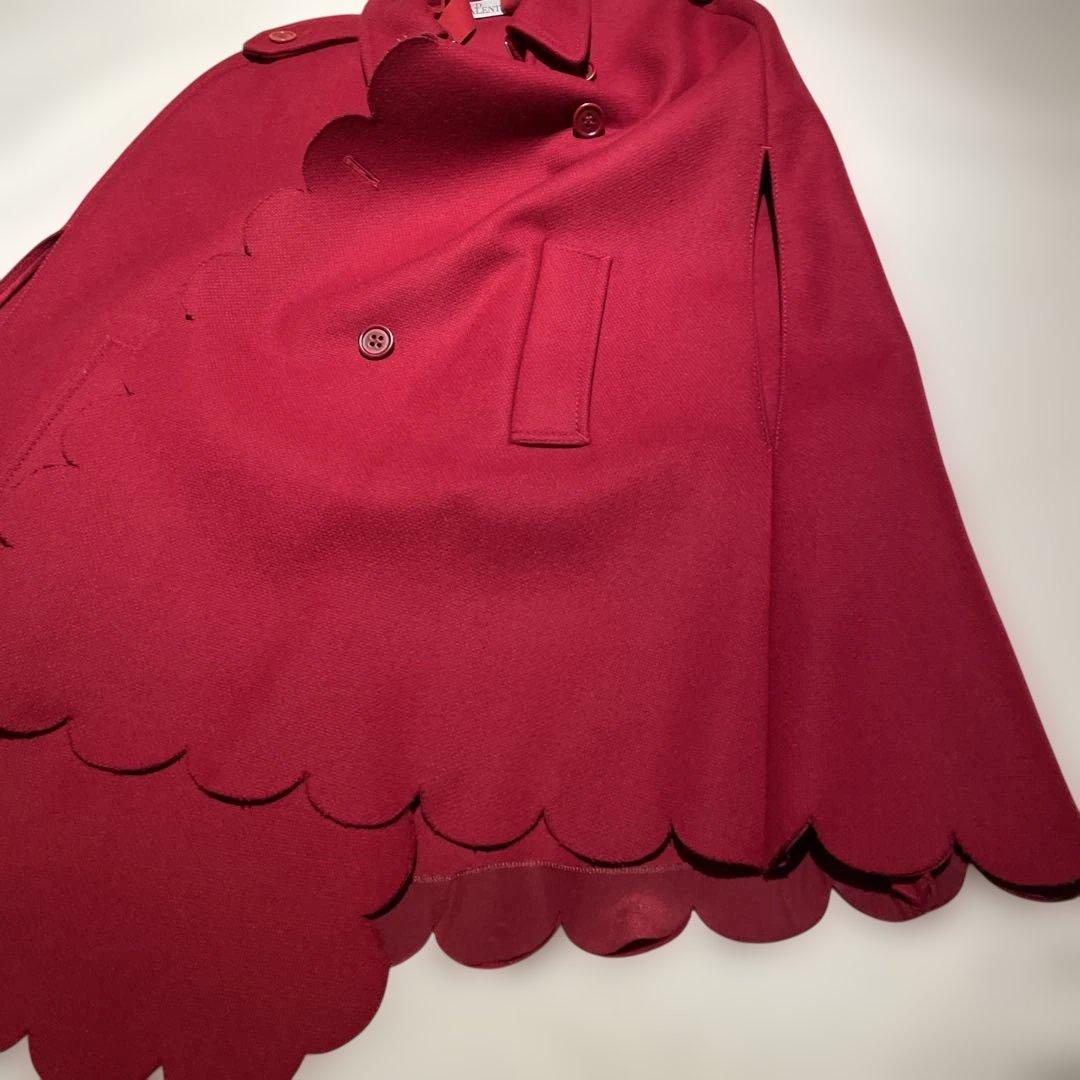 美品　RED VALENTINO 赤 ポンチョ・ケープコート 新品タグ付き