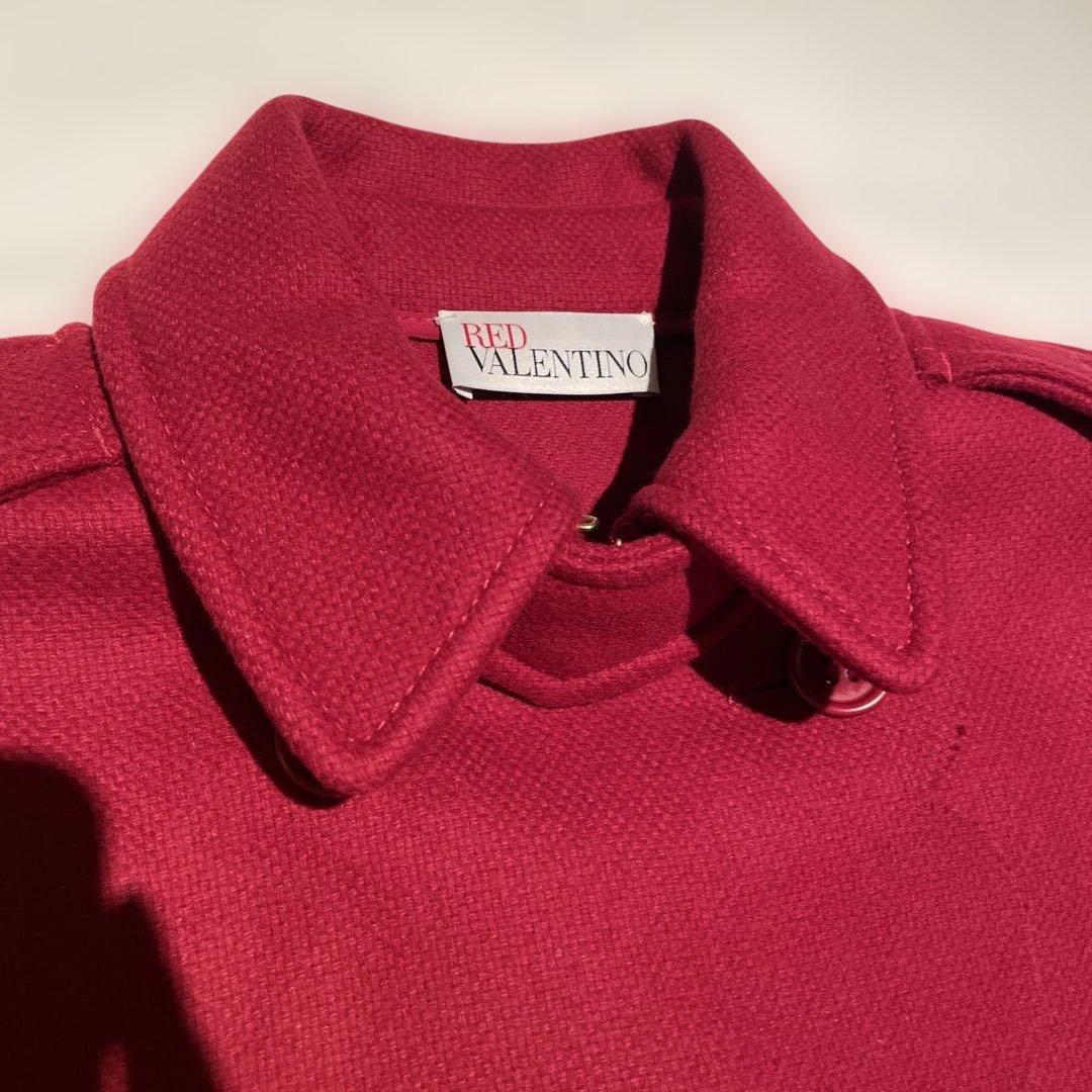 美品　RED VALENTINO 赤 ポンチョ・ケープコート 新品タグ付き