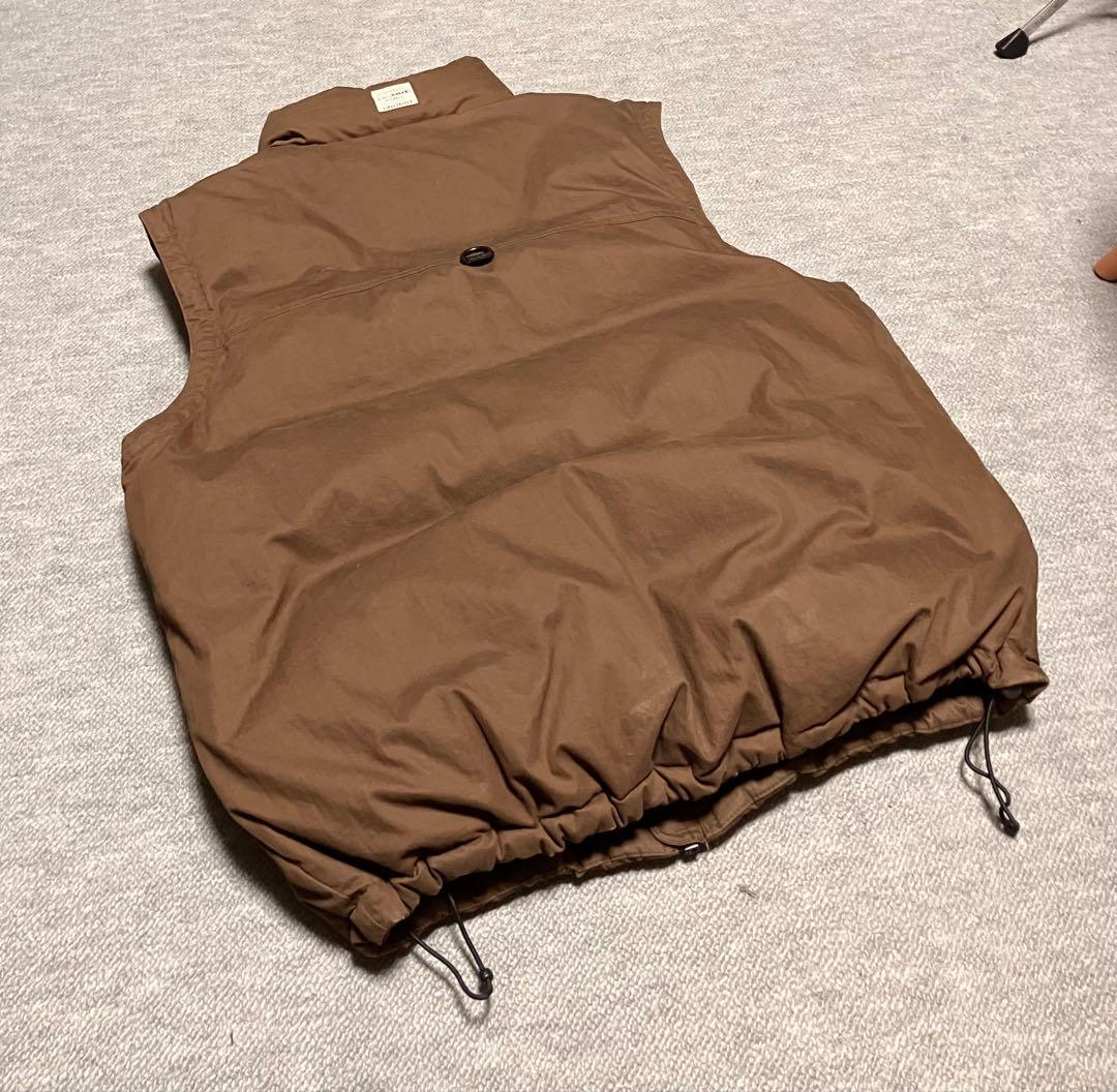 ビンテージ ダウン ベスト アウトドア 古着 茶色