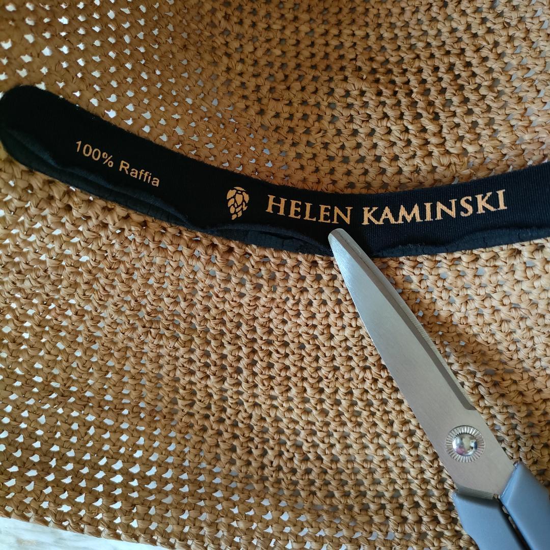 Helen Kaminski ラフィアハット つば広　麦わら帽子　折りたたみ