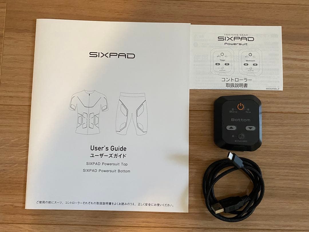 SIXPADパワースーツ新品★ホームジム★レディース上M 下L★コントローラ