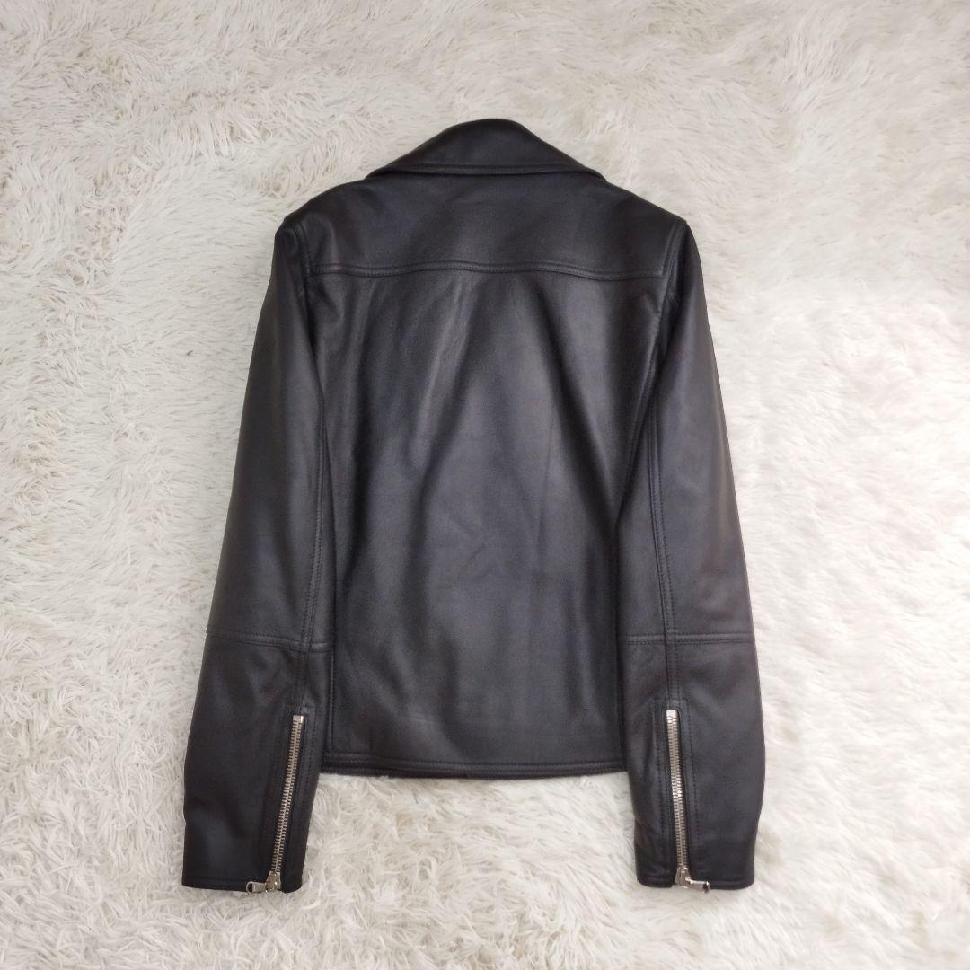 20489✨️トゥモローランド 48 L ダブルライダースジャケット 羊革