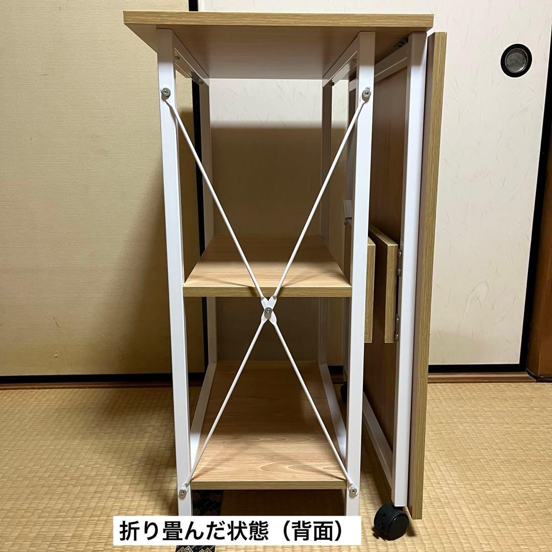 折りたたみパソコンデスク　作業台　勉強机 （色: ナチュラル）