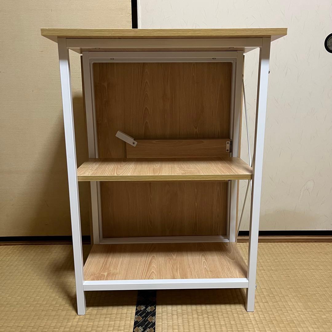 折りたたみパソコンデスク　作業台　勉強机 （色: ナチュラル）