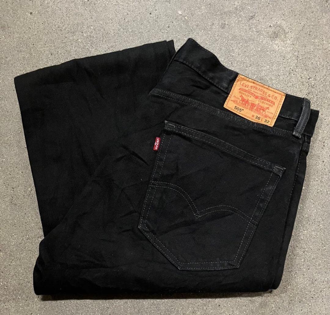 さ*げ様 00s Levi’s 505 メキシコ製 ブラックデニム ワイド スト