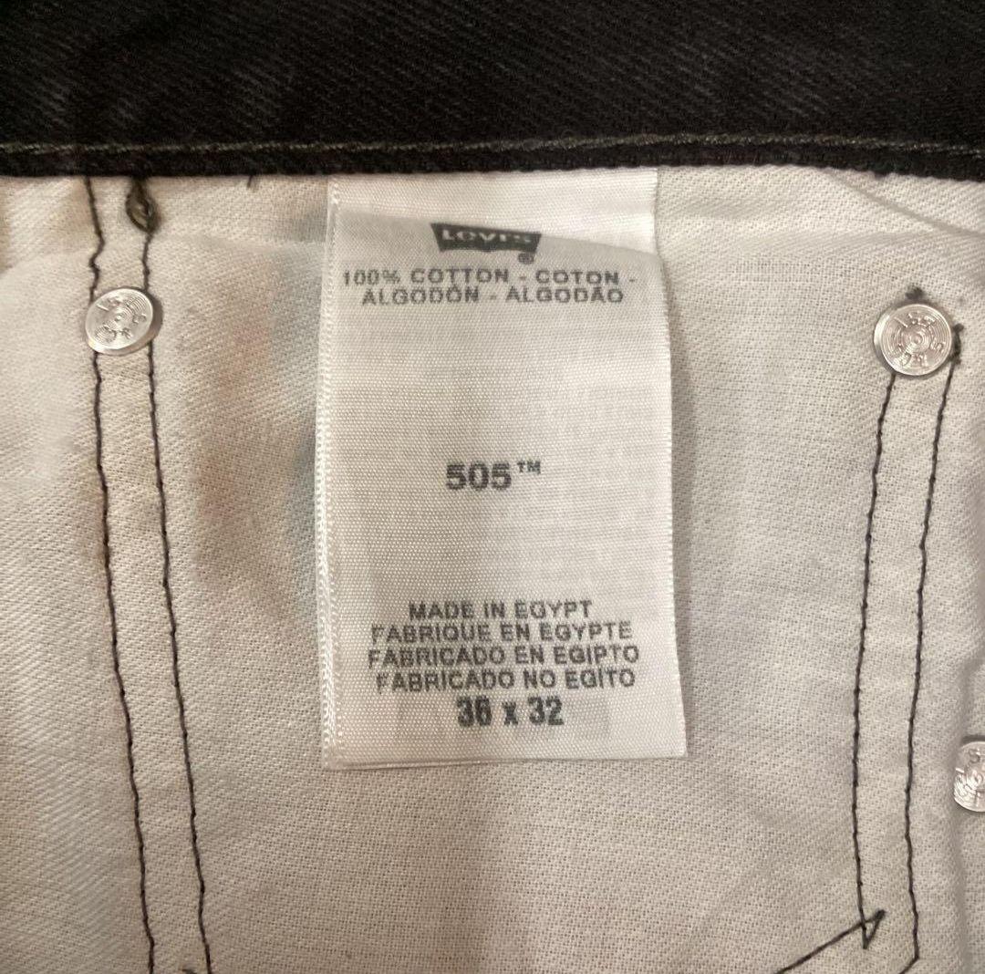 さ*げ様 00s Levi’s 505 メキシコ製 ブラックデニム ワイド スト