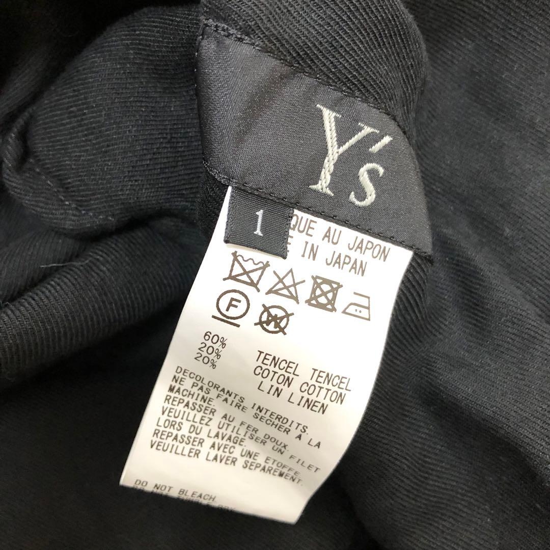 Y's ワイズ 2020SS レイヤードネット 変形ロングワンピース 黒