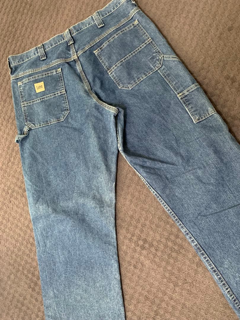 【ガクガク】00s “Lee” デニムペインターパンツ メキシコ製 縦落ち