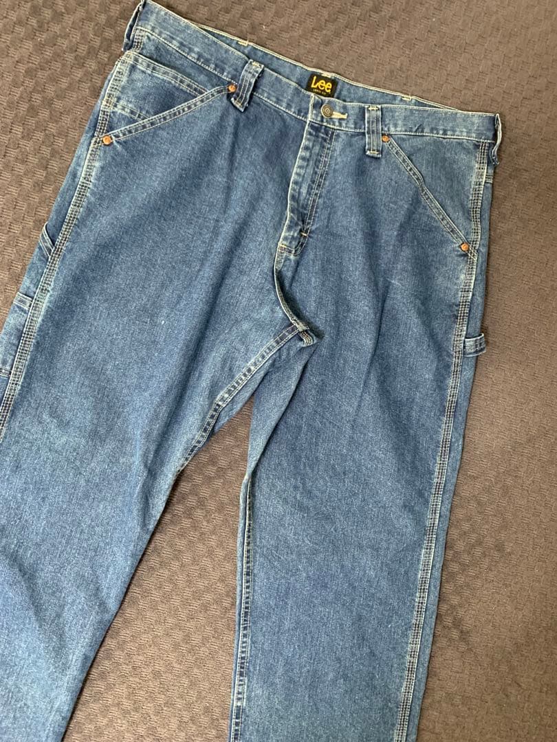 【ガクガク】00s “Lee” デニムペインターパンツ メキシコ製 縦落ち