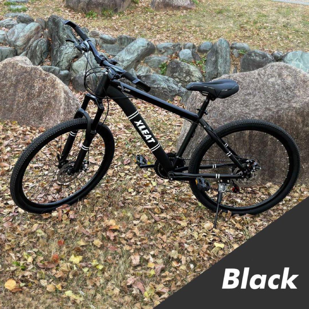 マウンテンバイク 26インチ タイヤ 軽量 自転車 アウトドア バイク 黒