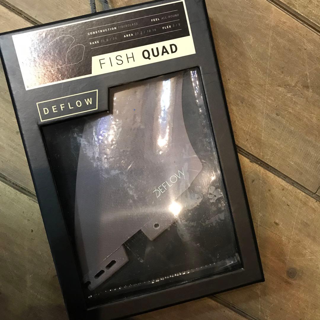 DEFLOW FISH QUAD クアッドフィン 4本セット