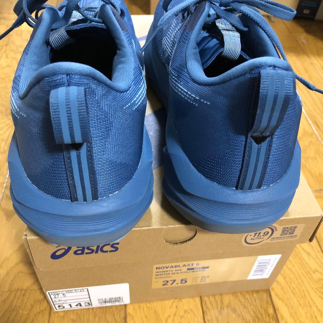asics　アシックス NOVABLAST 5　27.5ｃｍ　メンズ　ブルー