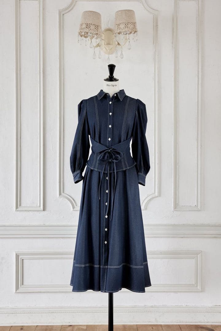 ワンピース herlipto Loulou Corset Long Dress
