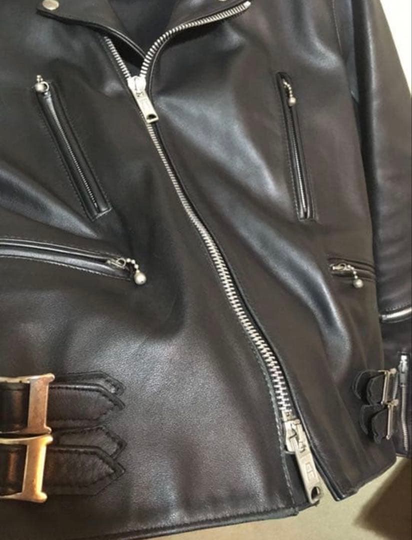666 Leather Wear ダブルライダース36 ブラック　期間限定価格