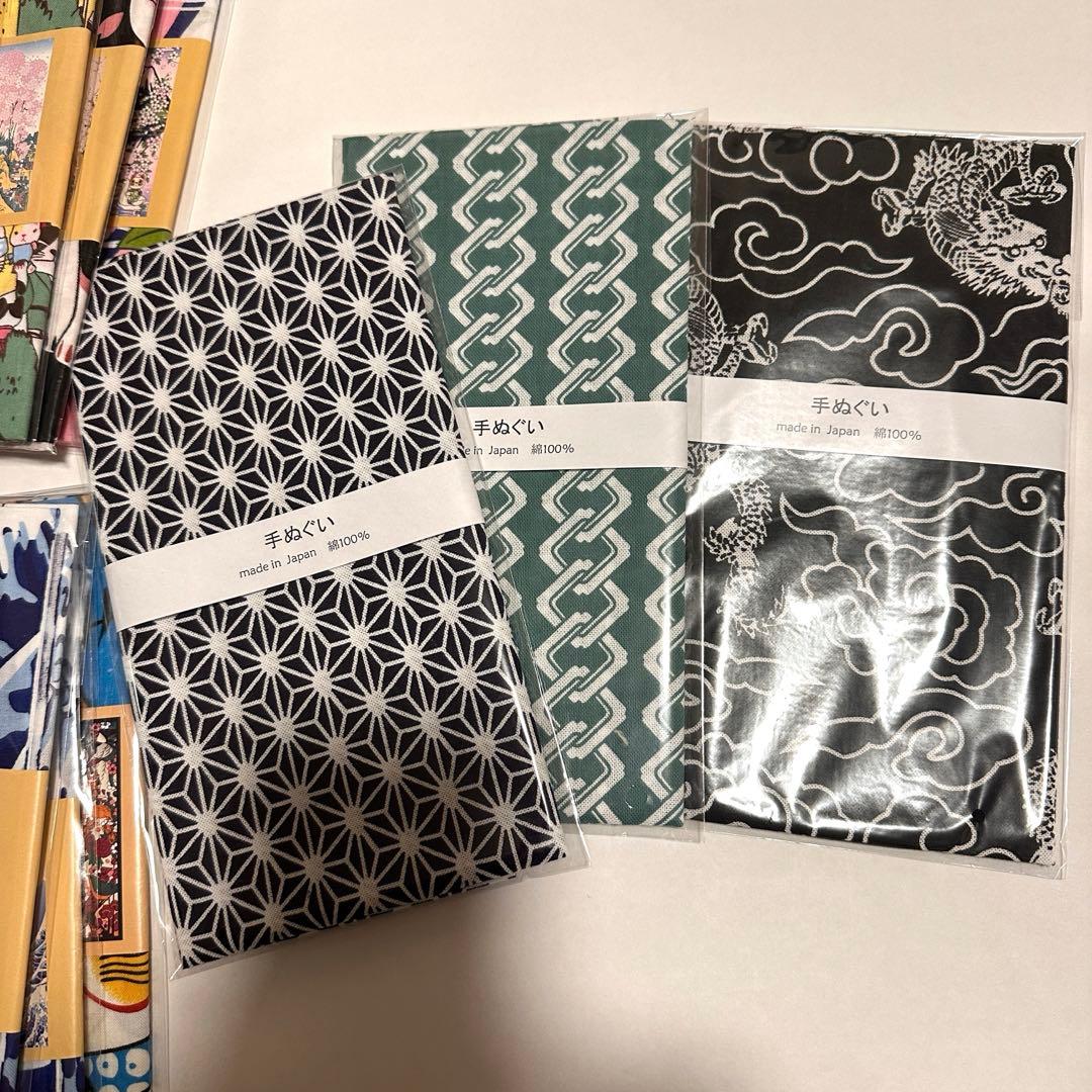 専用出品　即発送★新品　福招き猫 手ぬぐい　15枚➕3枚日本手ぬぐい☺︎✩.*