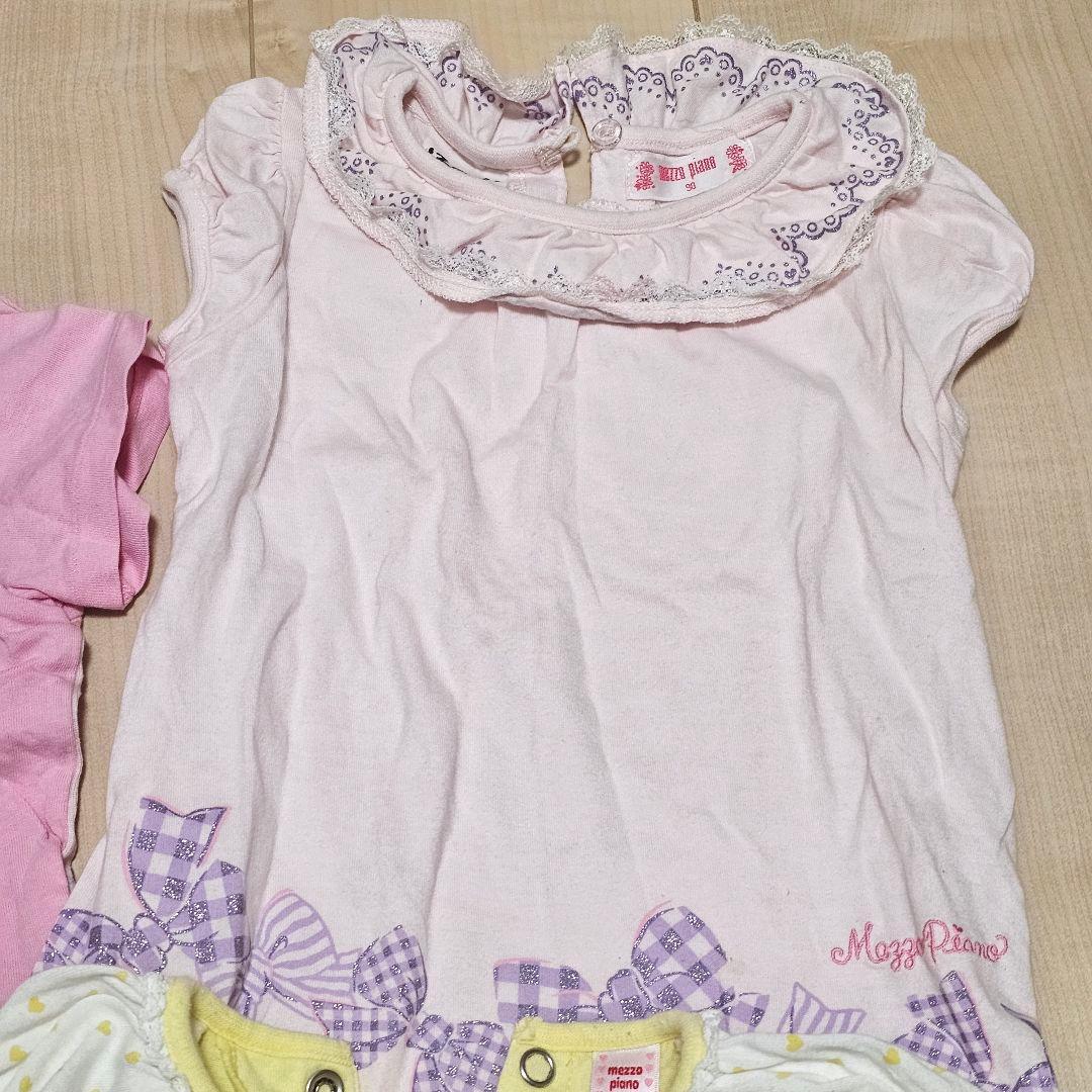 【90,100,110】メゾピアノ７着まとめ売り　セット　半袖Tシャツ ズボン