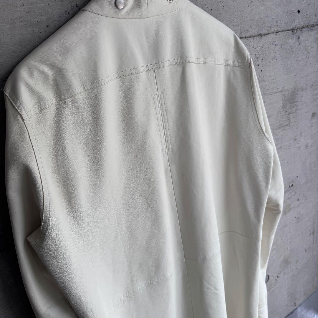 Rick Owens 22SS FOGPOCKET 羊革 レザー ラリーシャツ