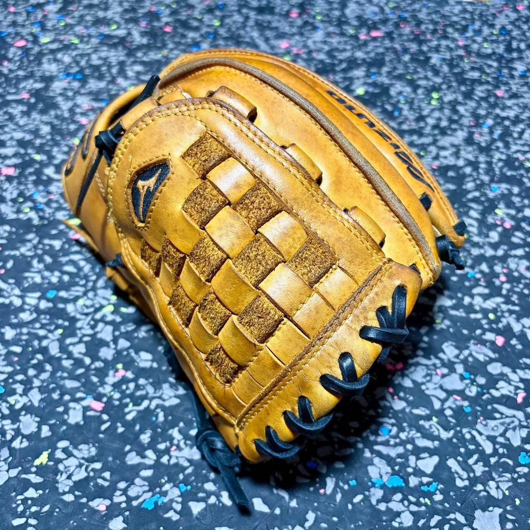 ミズノ 軟式用 内野手用グローブ プロフェッショナルグローバル バスケットウェブ