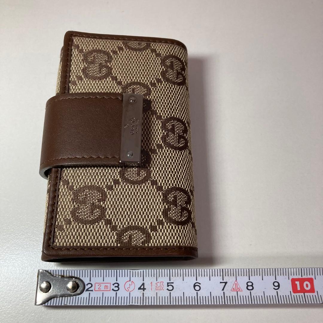 新品未使用GUCCI GGキャンバス レザーキーケース　イタリア/ローマ本店購入